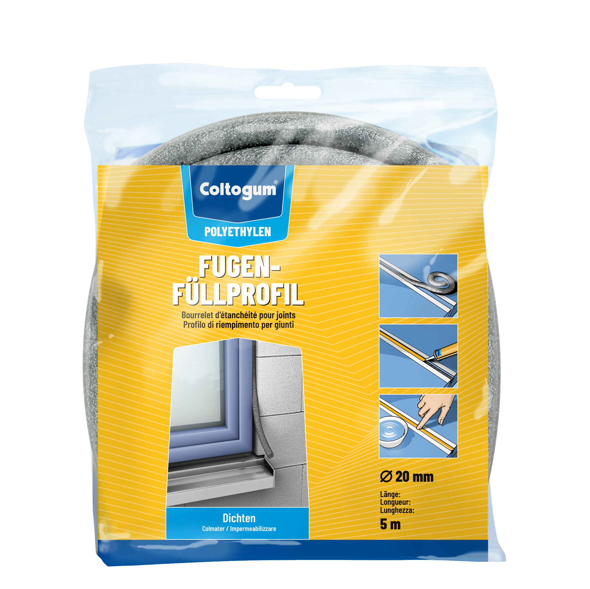 Bild von Coltogum Fugenfüllprofil PE-Rundschnur SB 20mm/5m