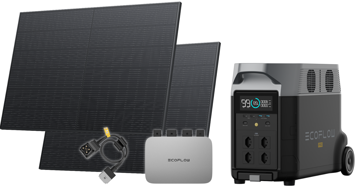 Bild von EcoFlow Balkonkraftwerk Set mit Delta Pro