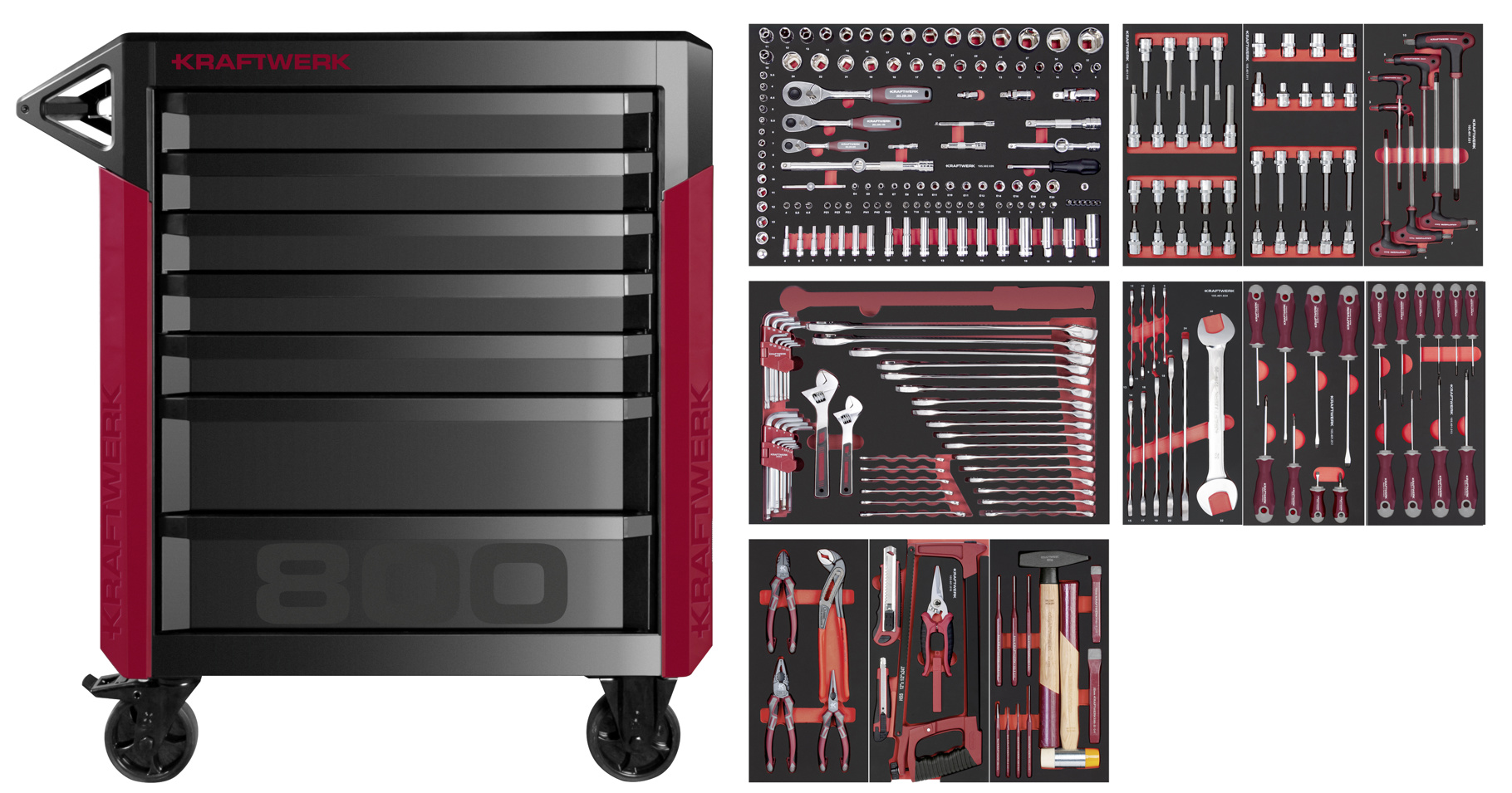 Bild von Kraftwerk Werkstattwagen Pro Line 278-tlg.
